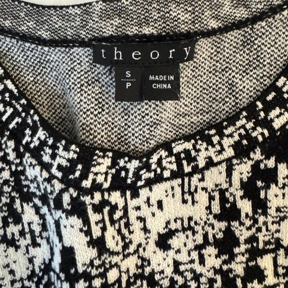 Theory Breeta Tweedscape Crop Sweater, Small - Picture 7 of 9